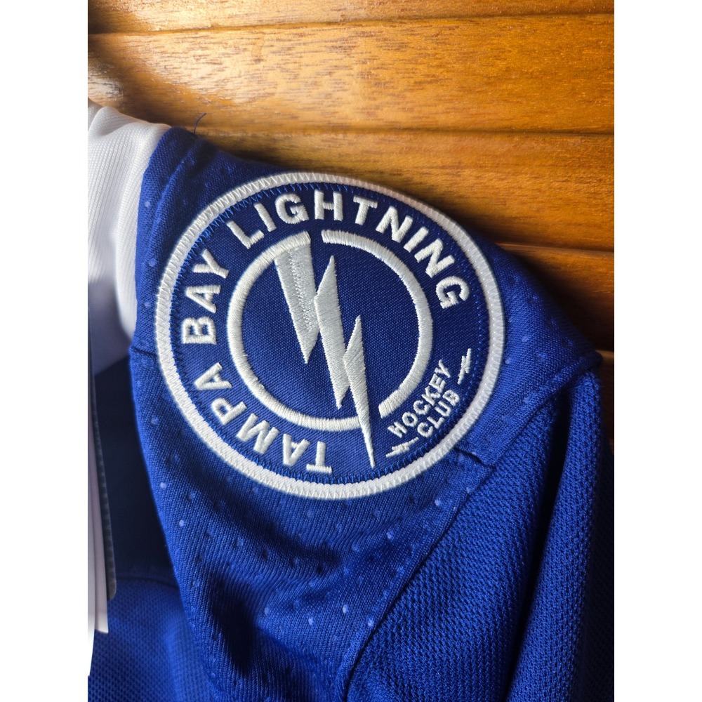 Tampa Bay Lightning Adidas Authentic Home Jersey Mens 44 - Picture 4 of 6